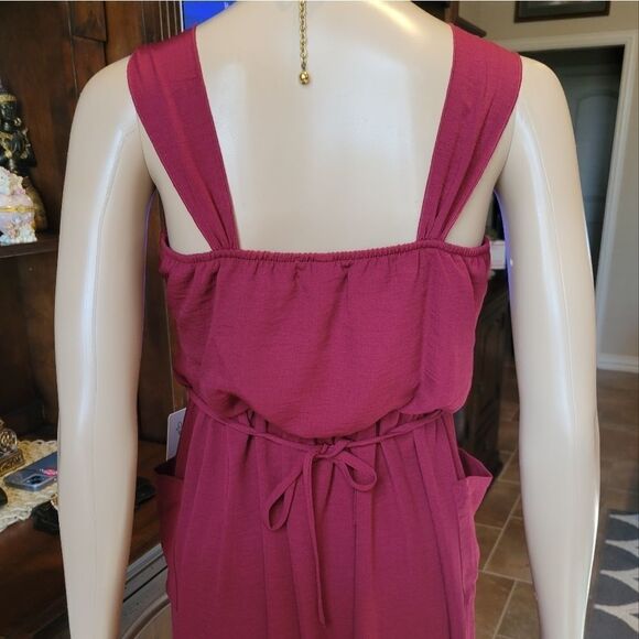 Speechless Big Girls Sleeveless Sundress cabernet color - Picture 9 of 10